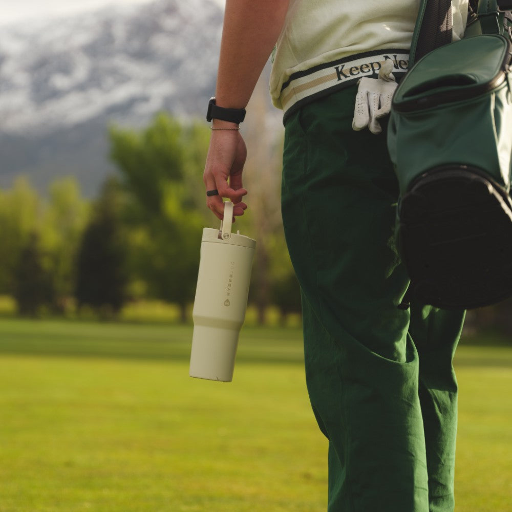 HydroJug | Sport 40oz - Large Leakproof Insulated Water Bottle – Cream