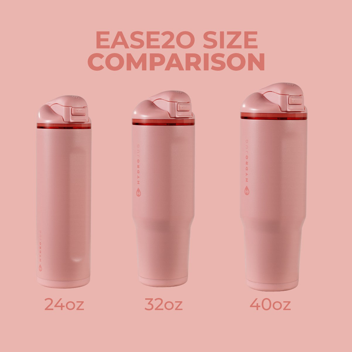 HydroJug | Ease2o 24oz - 2-in-1 Water Bottle with Soft Straw & Chug Spout – Tulip