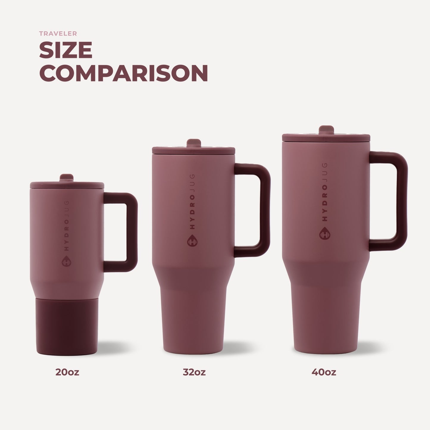 HydroJug | Traveler 32oz - Canyon Rose