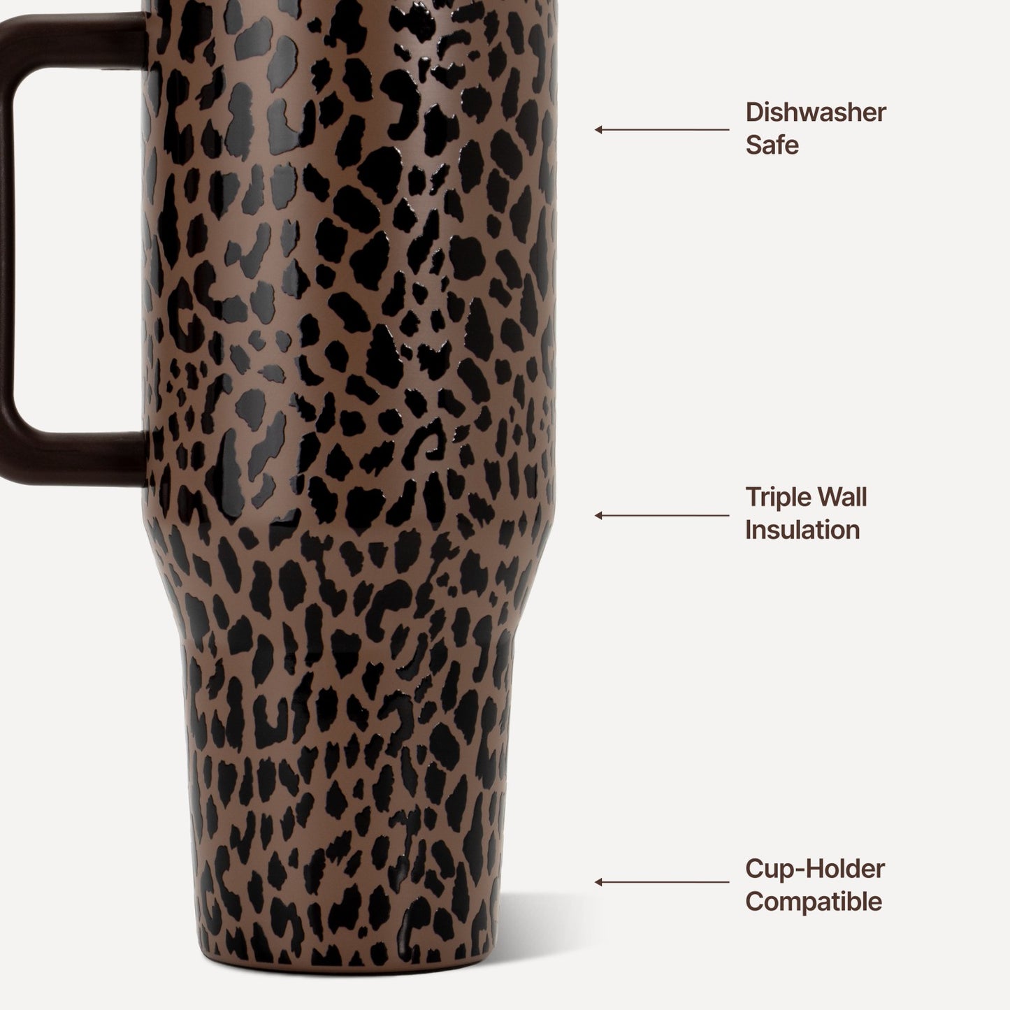 HydroJug | Traveler 40oz - Brown Leopard