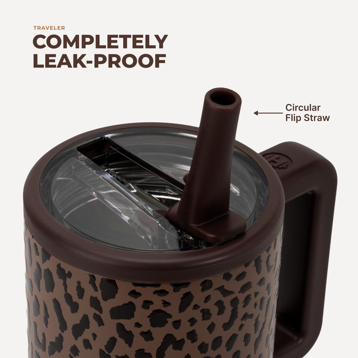 HydroJug | Traveler 20oz - Brown Leopard