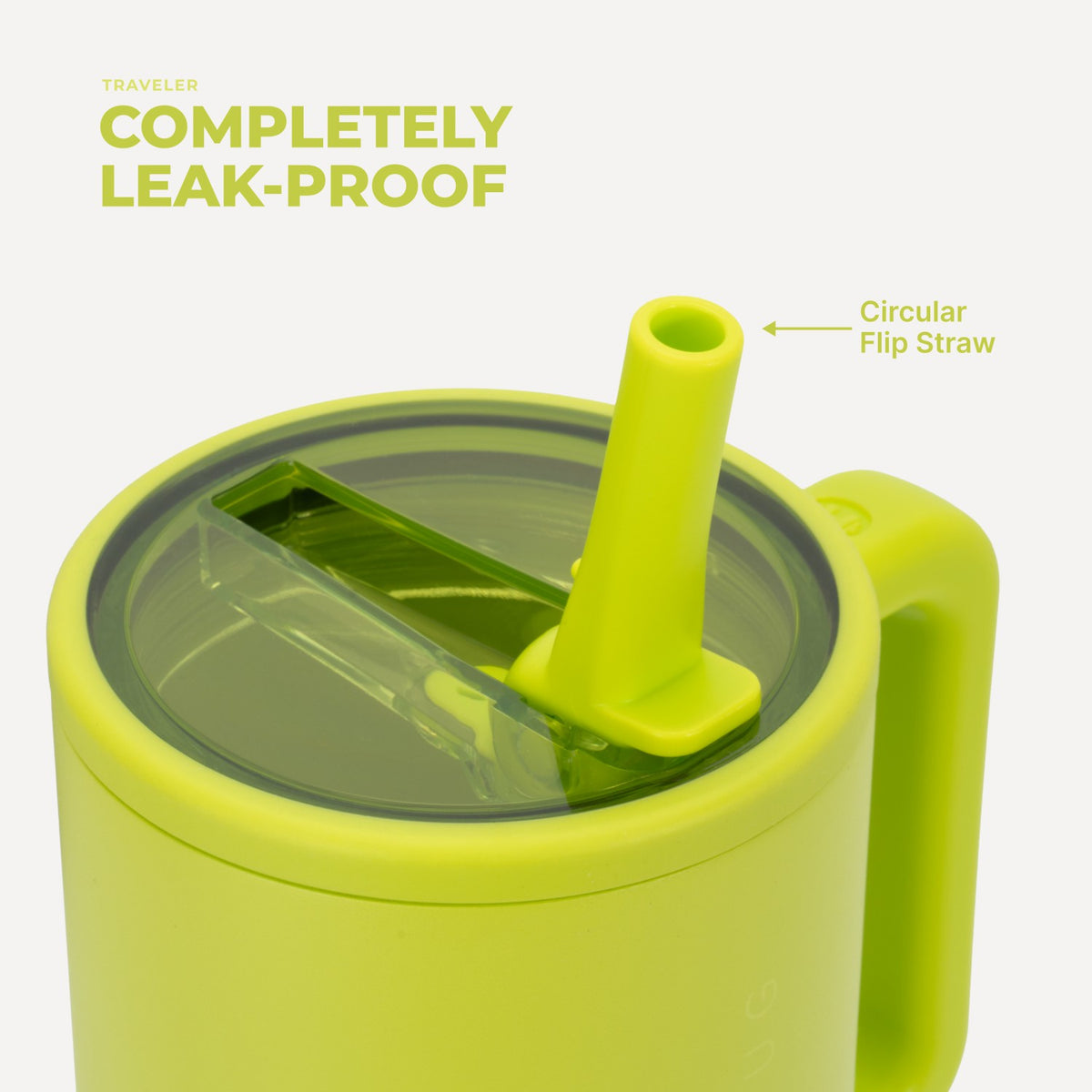 HydroJug | Traveler 40oz - All-Day Insulated Tumbler with Handle – Lemon Lime