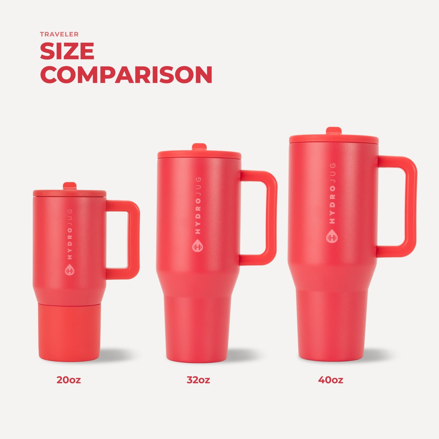 HydroJug | Traveler 40oz - Insulated Tumbler with Handle – Fruit Punch