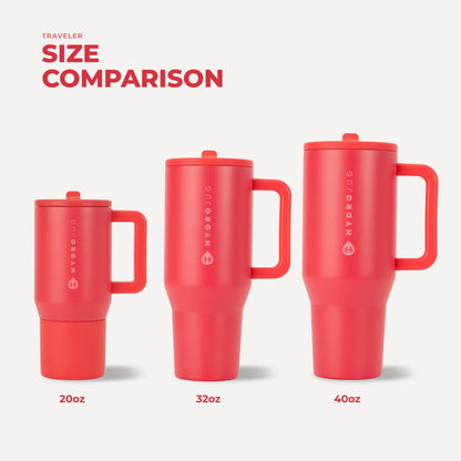 HydroJug | Traveler 32oz - Insulated Tumbler with Handle – Fruit Punch