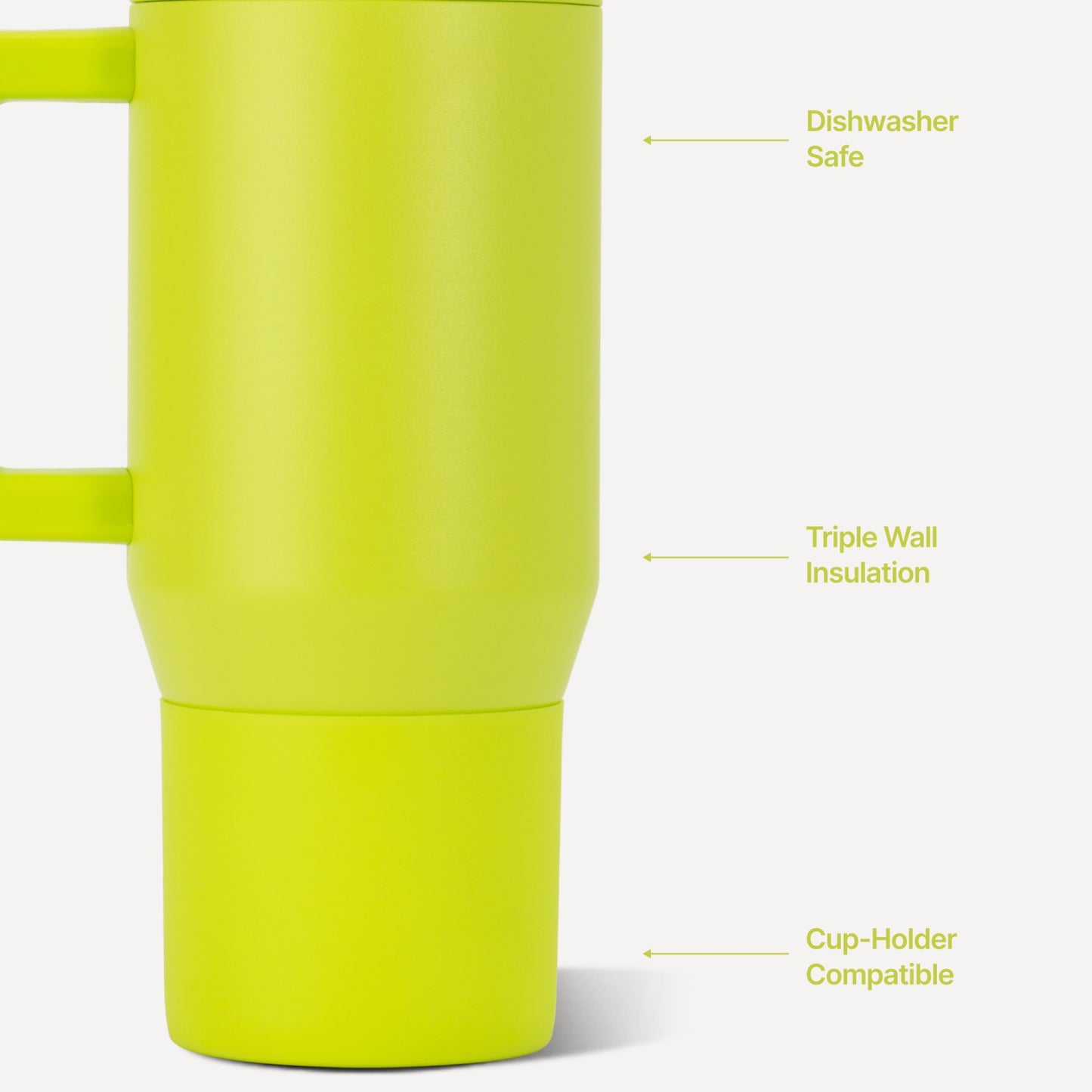 HydroJug | Traveler 20oz - Compact Insulated Tumbler with Handle – Lemon Lime