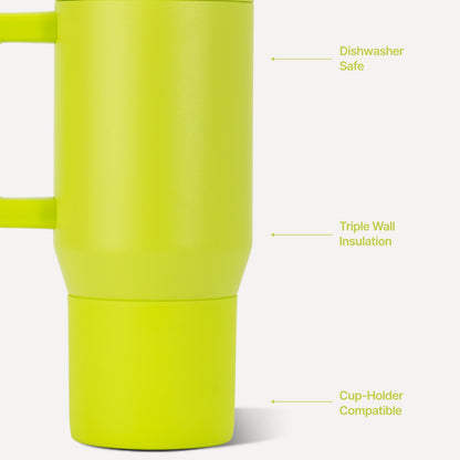 HydroJug | Traveler 20oz - Compact Insulated Tumbler with Handle – Lemon Lime