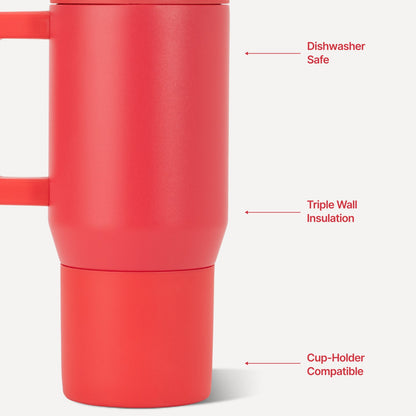 HydroJug | Traveler 20oz - Compact Insulated Tumbler with Handle – Fruit Punch