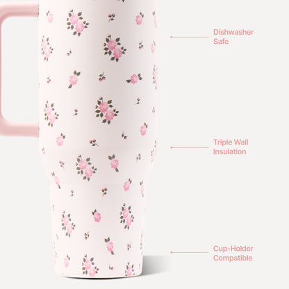HydroJug | Traveler 40oz - All-Day Insulated Tumbler with Handle – Wildrose