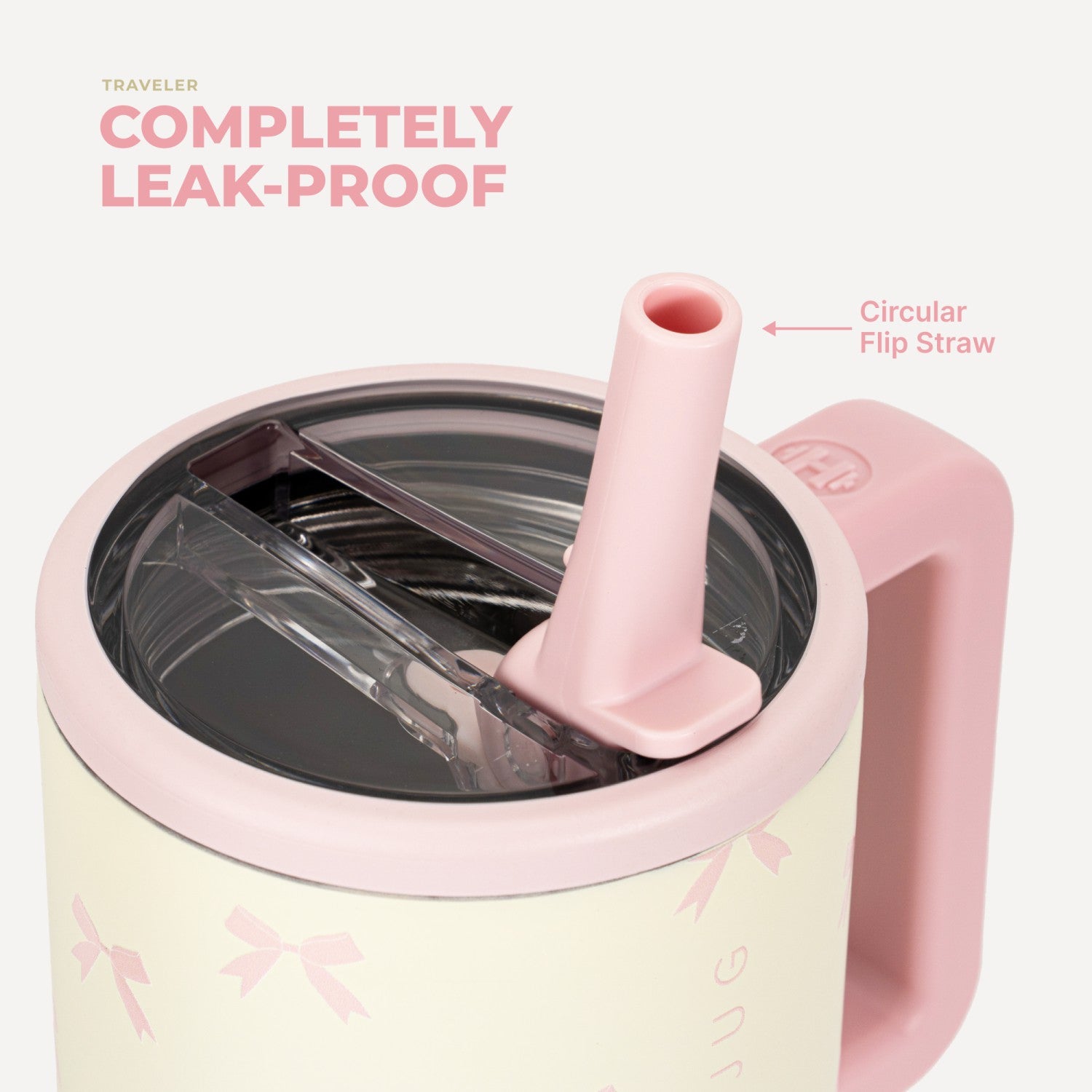 HydroJug | Traveler 20oz - Leakproof Kids Tumbler with Handle – Bows