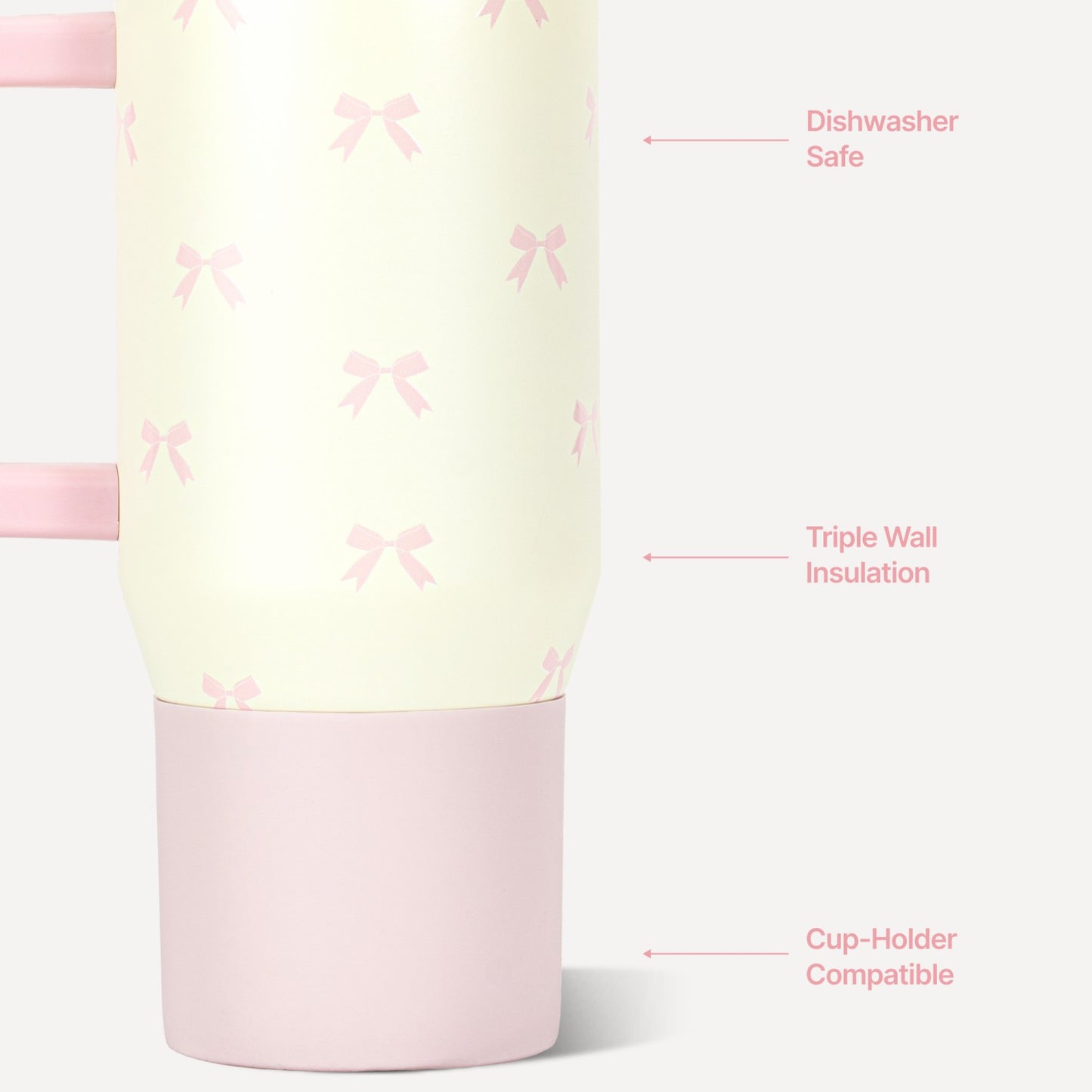 HydroJug | Traveler 20oz - Leakproof Kids Tumbler with Handle – Bows