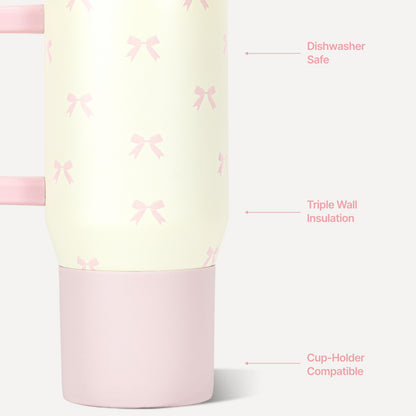 HydroJug | Traveler 20oz - Leakproof Kids Tumbler with Handle – Bows