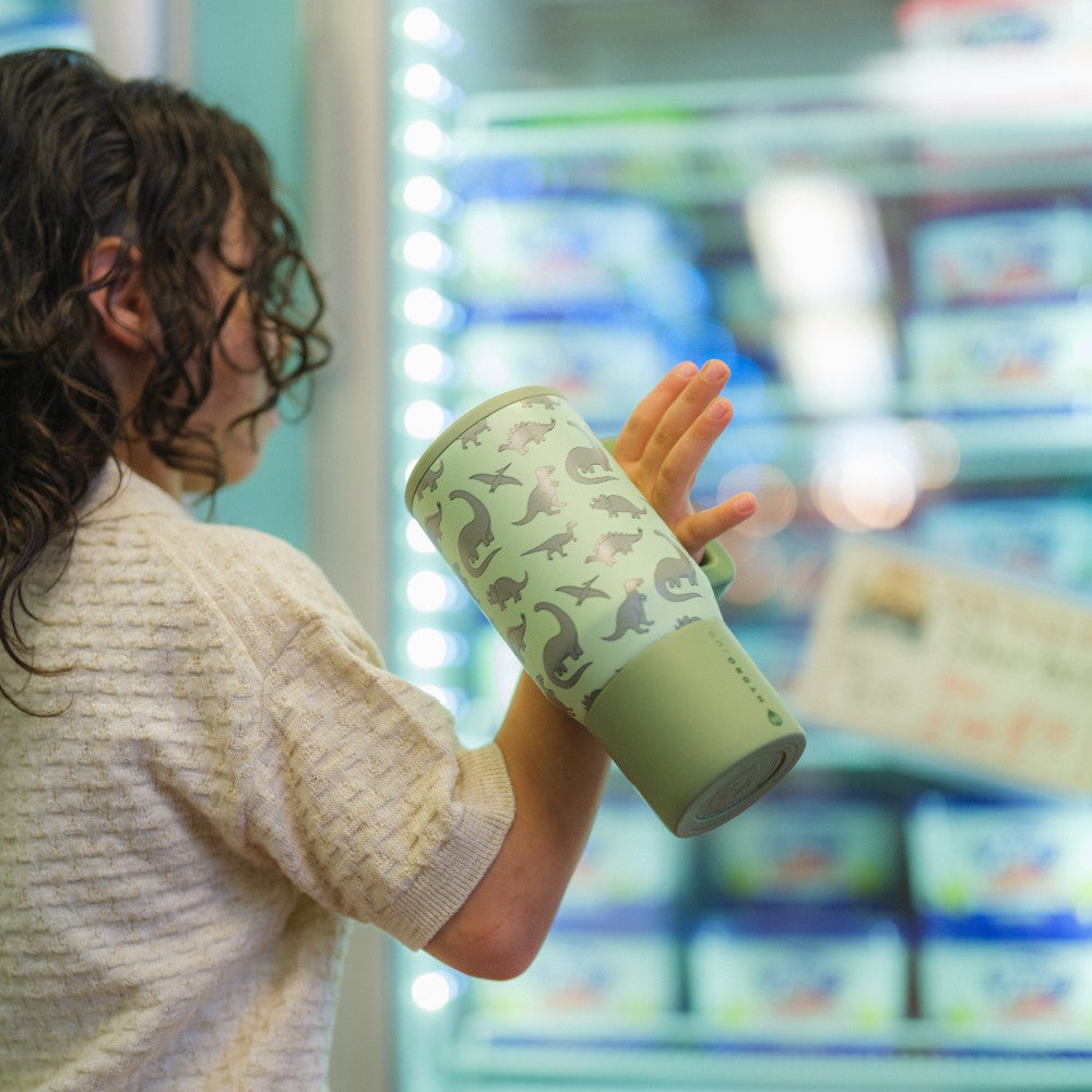 HydroJug | Traveler 20oz - Leakproof Kids Tumbler with Handle – Dinosaur