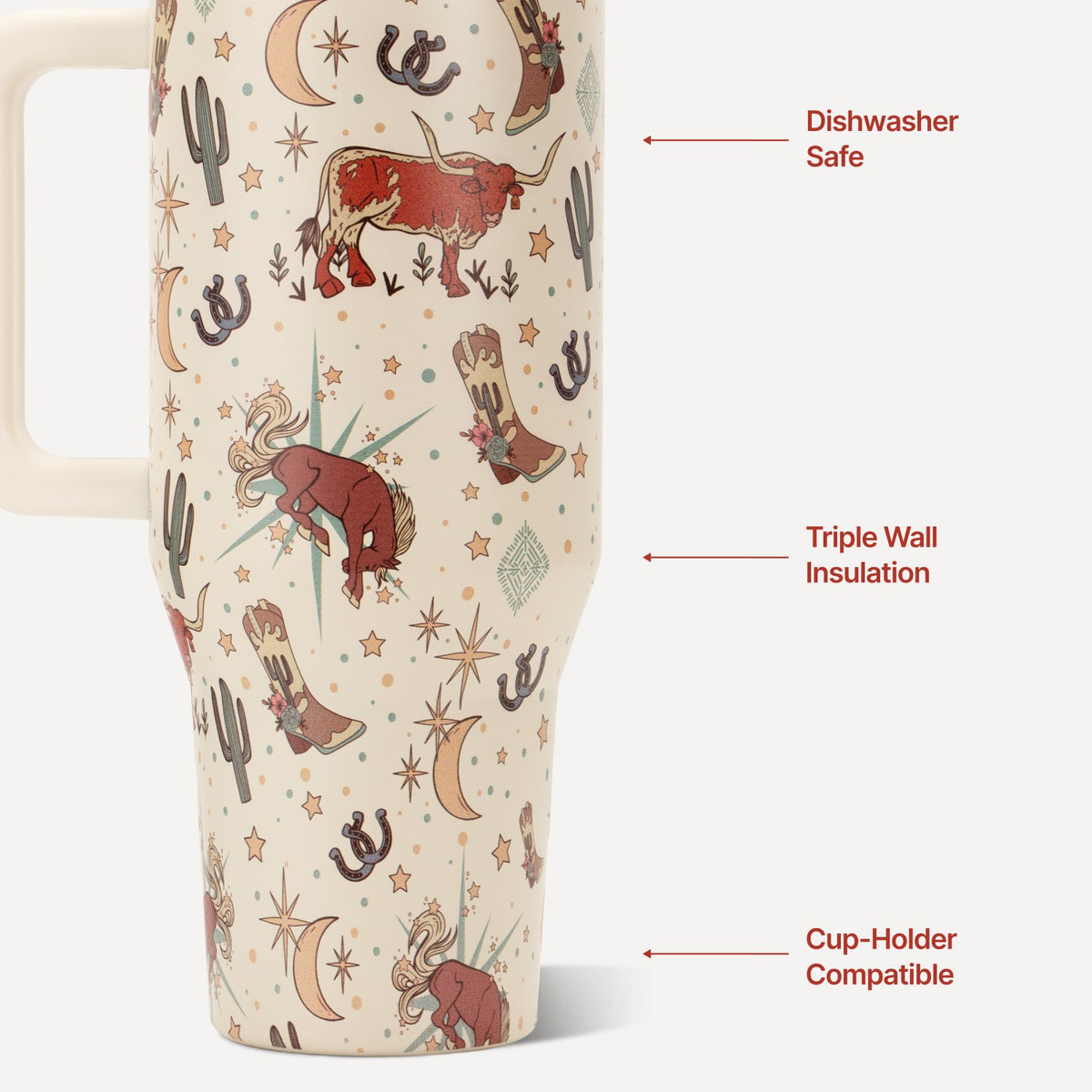 HydroJug | Traveler 40oz - All-Day Insulated Tumbler with Handle – Rodeo