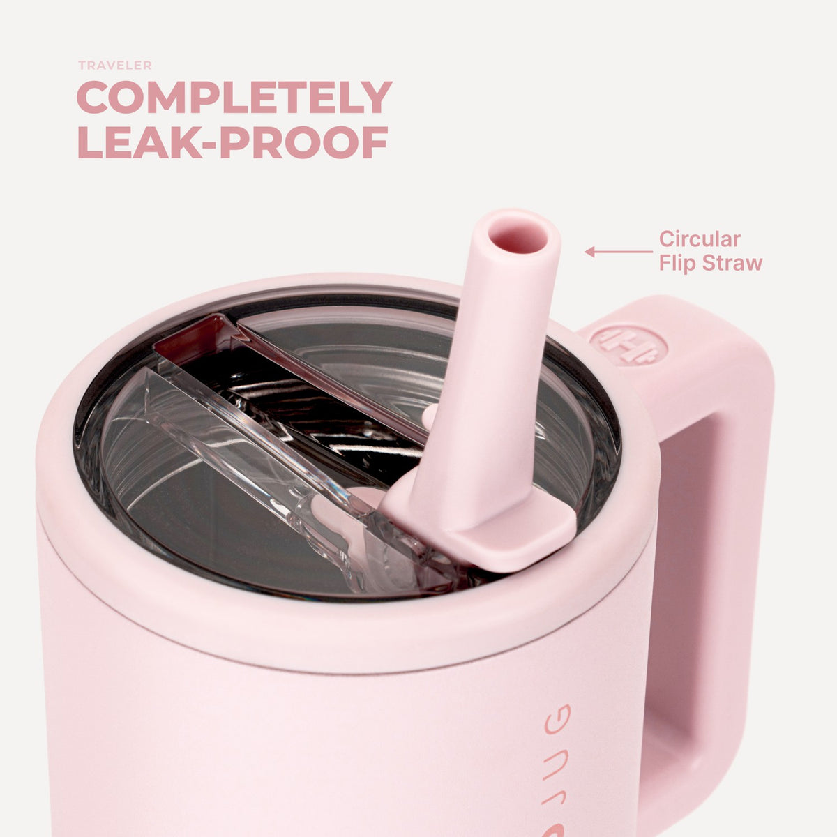 HydroJug | Traveler 20oz - Compact Insulated Tumbler with Handle – Pink Sand