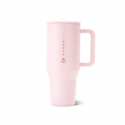 HydroJug | Traveler 40oz - All-Day Insulated Tumbler with Handle – Pink Sand