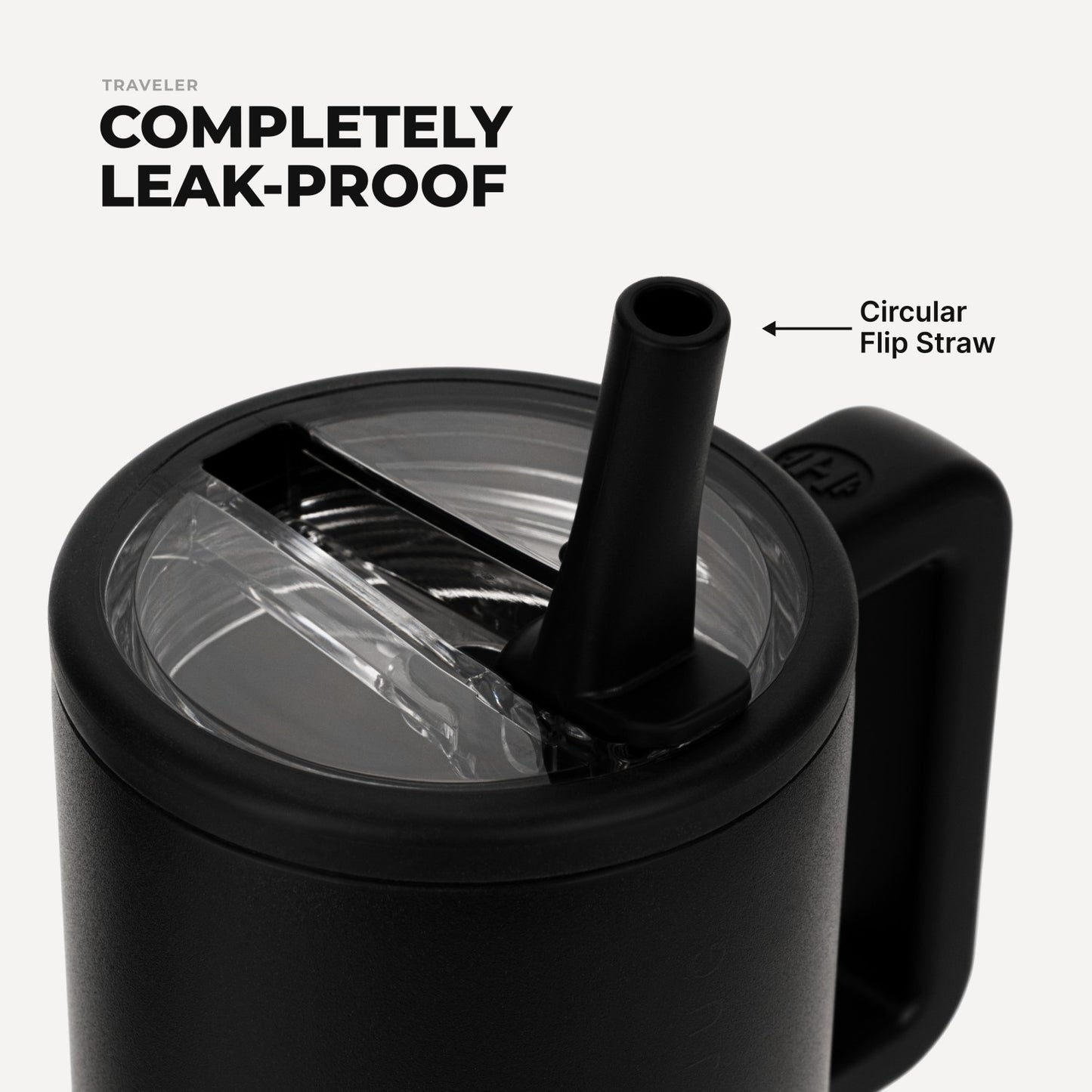 HydroJug | Traveler 20oz - Compact Insulated Tumbler with Handle – Black