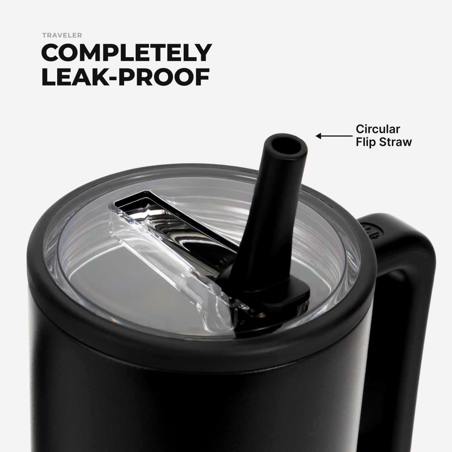 HydroJug | Traveler 32oz - Leakproof Insulated Tumbler with Handle – Black