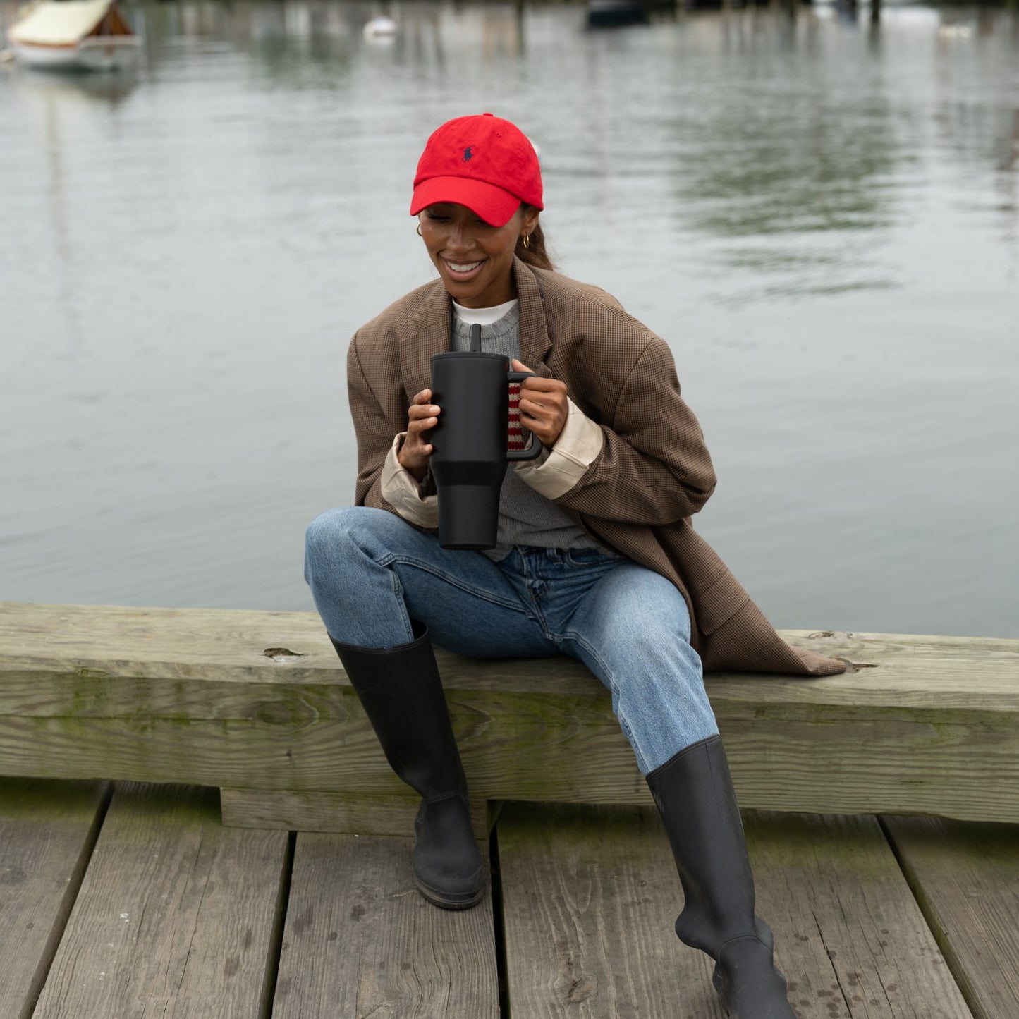 HydroJug | Traveler 32oz - Leakproof Insulated Tumbler with Handle – Black