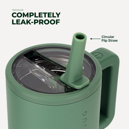 HydroJug | Traveler 20oz - Compact Insulated Tumbler with Handle – Sage