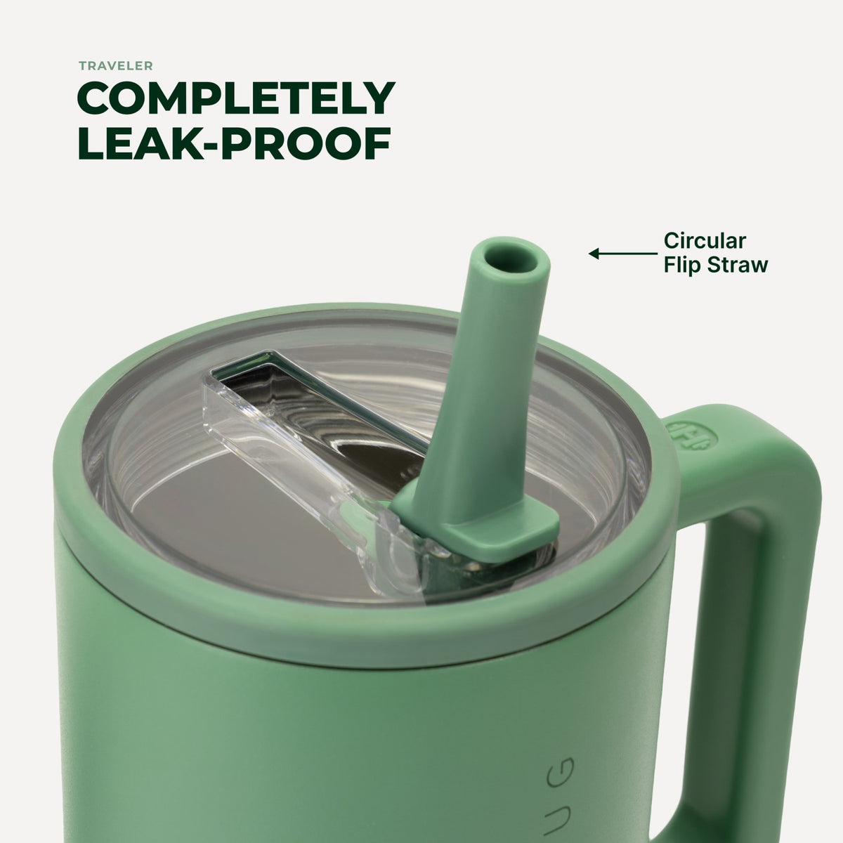 HydroJug | Traveler 40oz - All-Day Insulated Tumbler with Handle – Sage