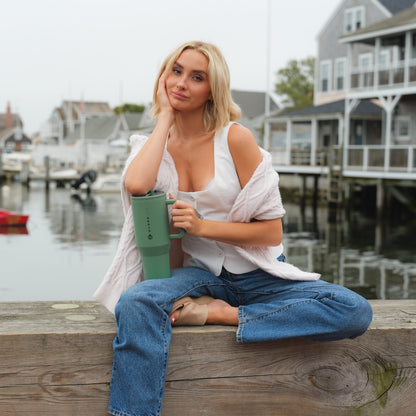 HydroJug | Traveler 40oz - All-Day Insulated Tumbler with Handle – Sage