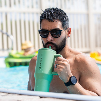 HydroJug | Traveler 40oz - All-Day Insulated Tumbler with Handle – Sage