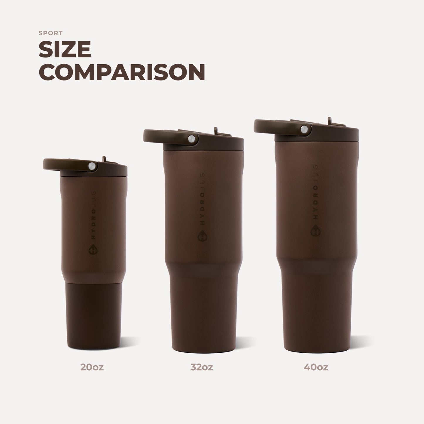 HydroJug | Sport 40oz - Chestnut
