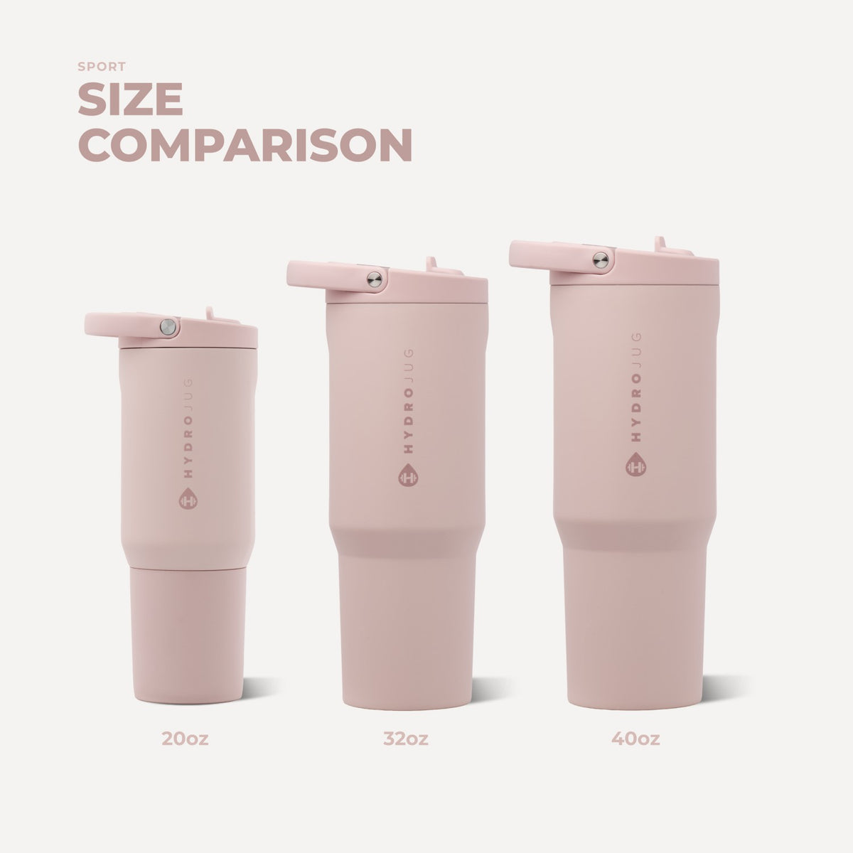 HydroJug | Sport 32oz - Dusty Rose