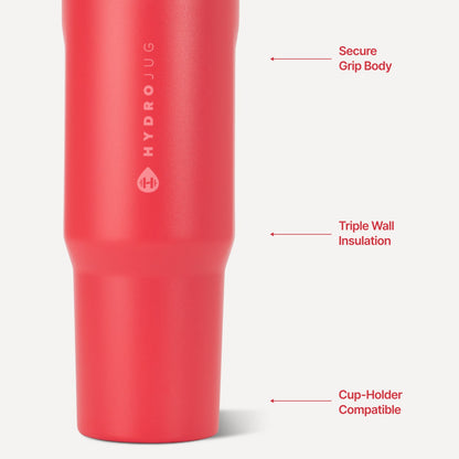 HydroJug | Sport 40oz - Large Leakproof Insulated Water Bottle – Fruit Punch