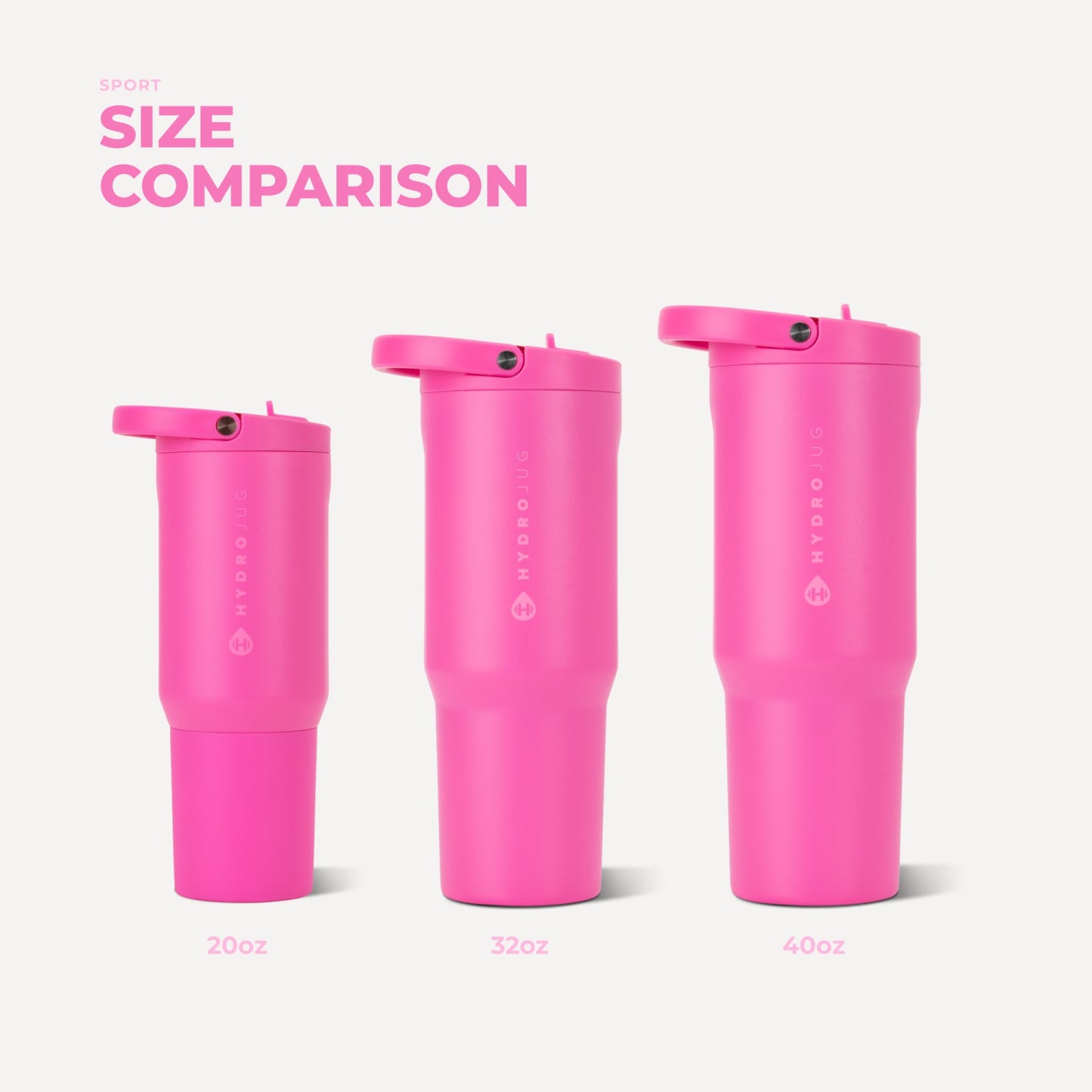HydroJug | Sport 32oz - Leakproof Insulated Water Bottle, Workout & Hike – Razzle