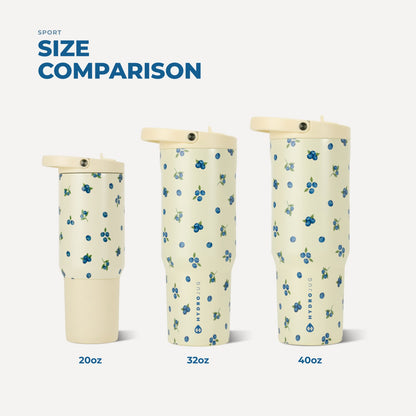 HydroJug | Sport 20oz - Insulated Water Bottle, Leakproof Flip Straw – Freshly Pick'd