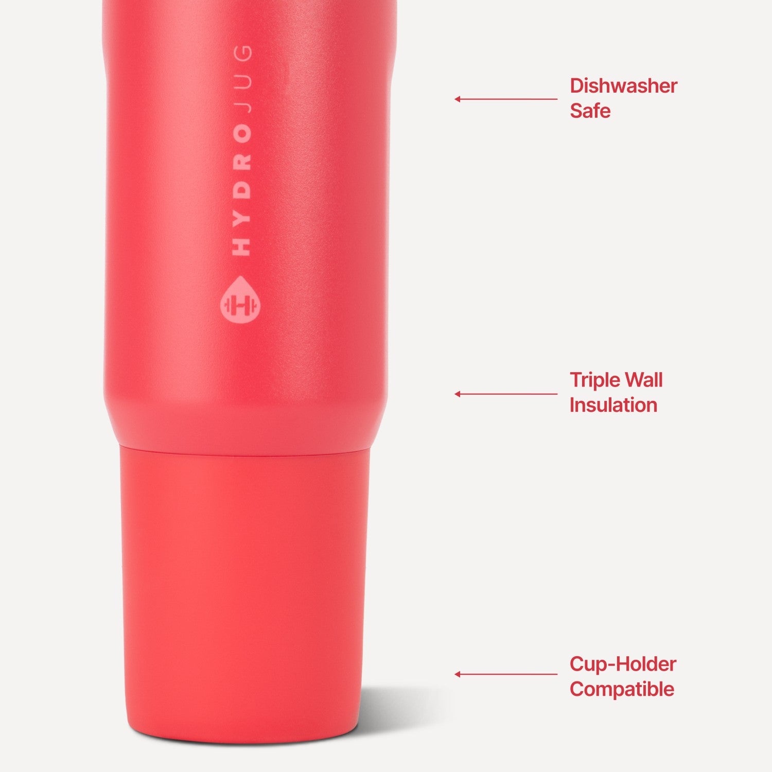 HydroJug | Sport 20oz - Insulated Water Bottle, Leakproof Flip Straw – Fruit Punch