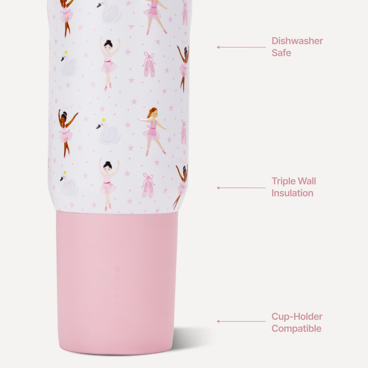 HydroJug | Sport 20oz - Leakproof Kids Insulated Water Bottle – Ballerina