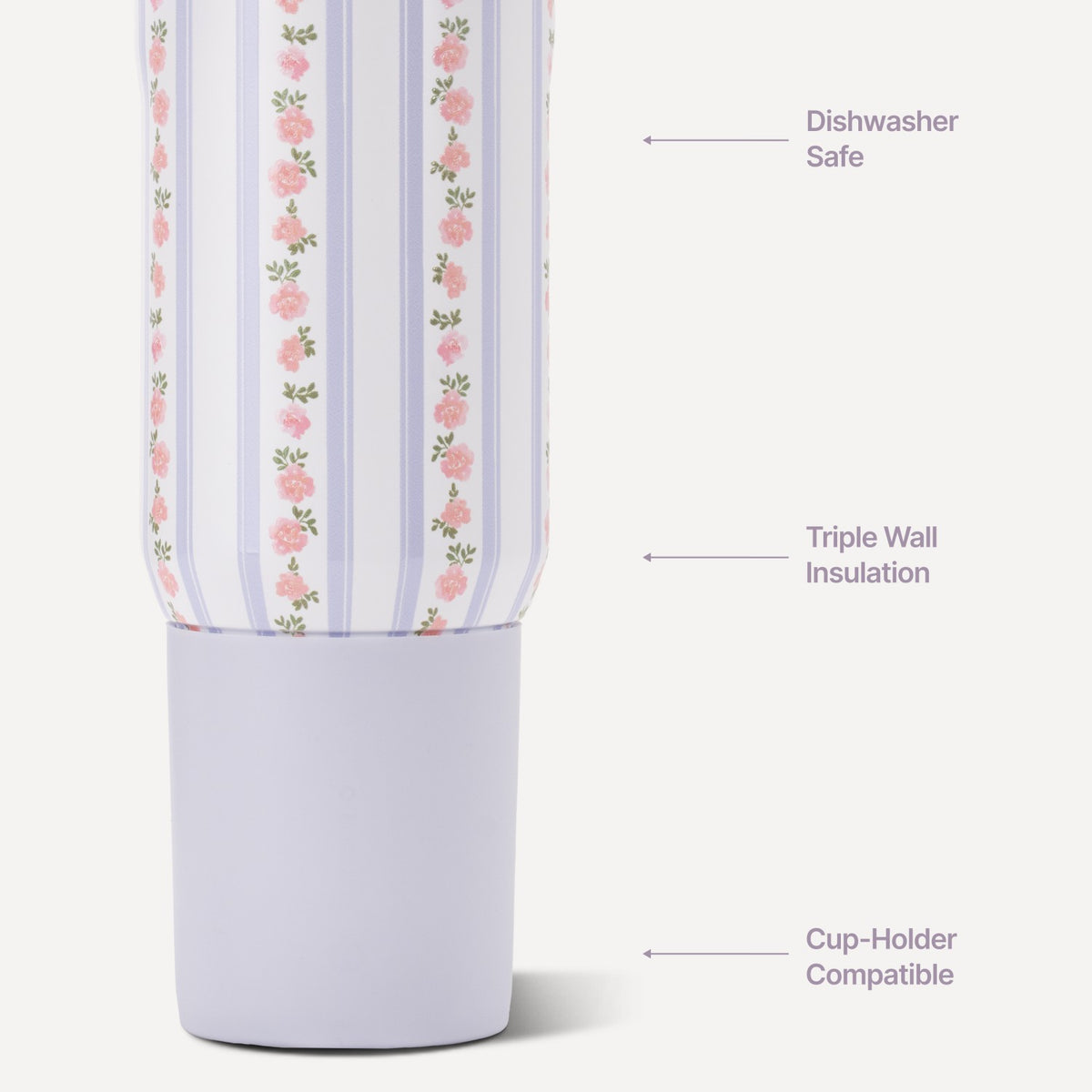 HydroJug | Sport 20oz - Insulated Water Bottle, Leakproof Flip Straw – Primrose