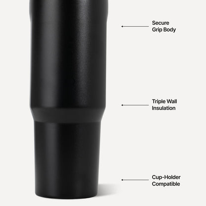 HydroJug | Sport 40oz - Large Leakproof Insulated Water Bottle – Black
