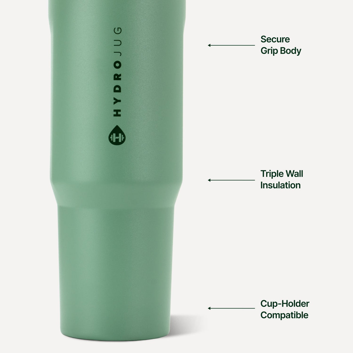 HydroJug | Sport 40oz - Large Leakproof Insulated Water Bottle – Sage