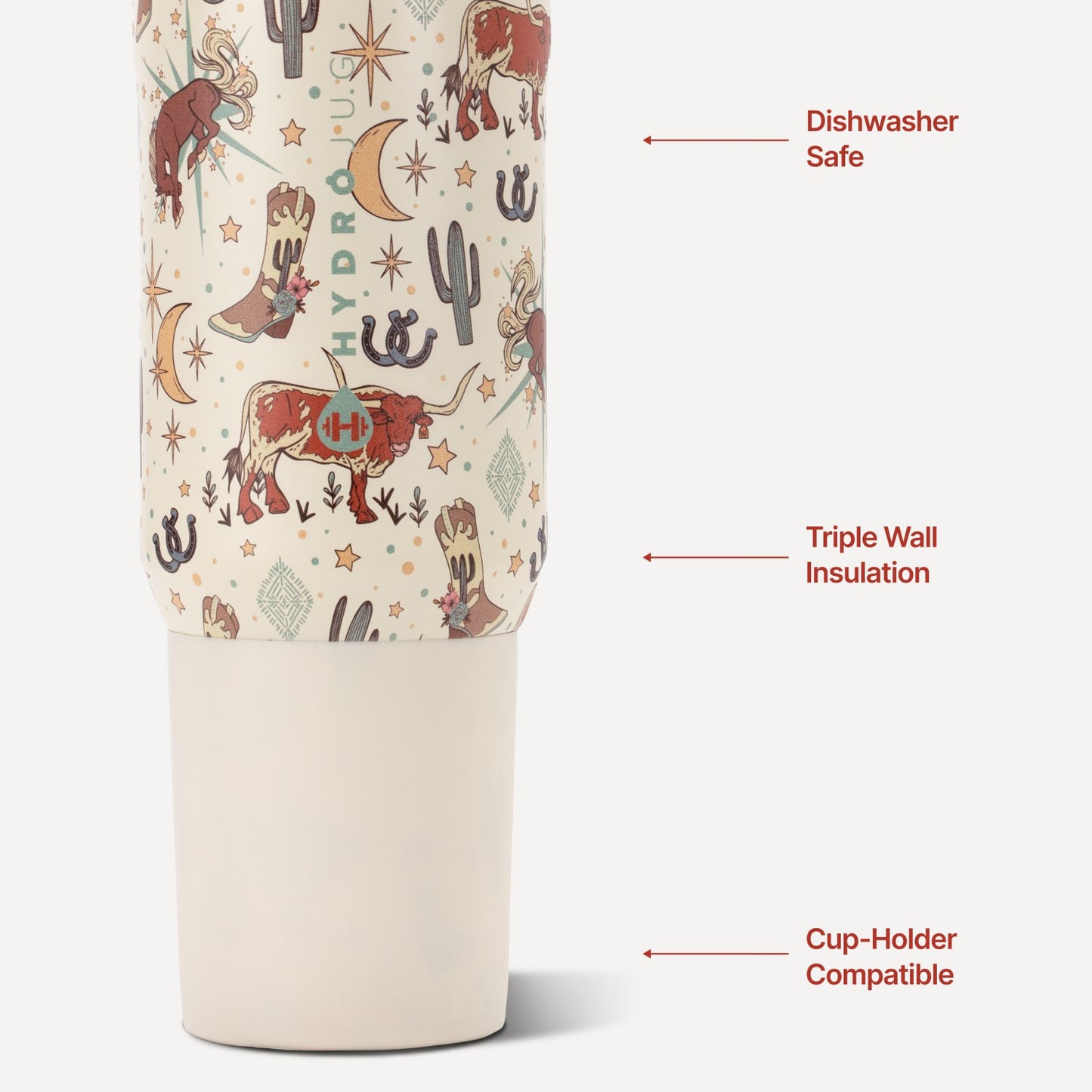 HydroJug | Sport 20oz - Insulated Water Bottle, Leakproof Flip Straw – Rodeo