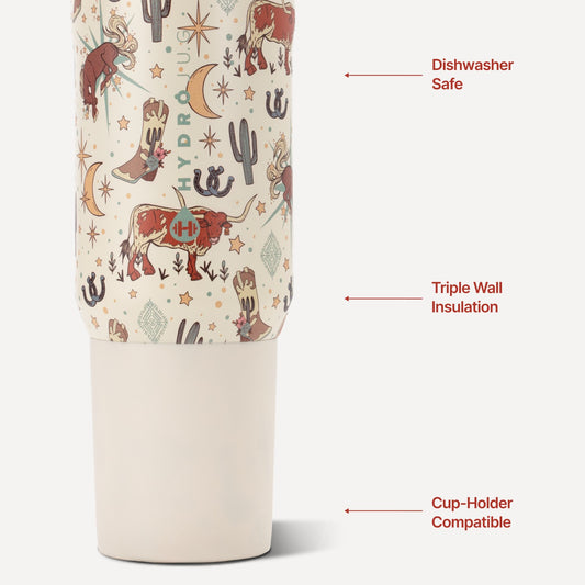 HydroJug - Sport 20oz - Insulated Water Bottle, Leakproof Flip Straw – Rodeo