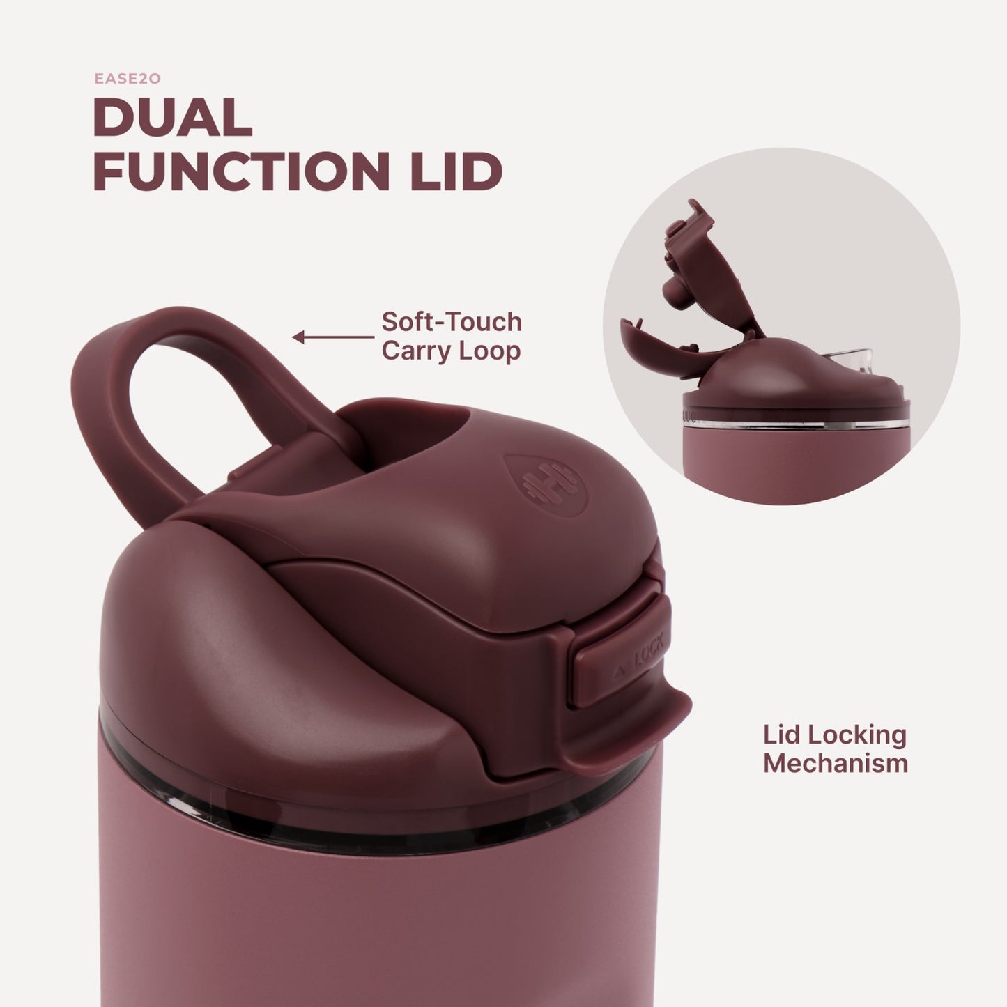 HydroJug | Ease2o 40oz - Canyon Rose