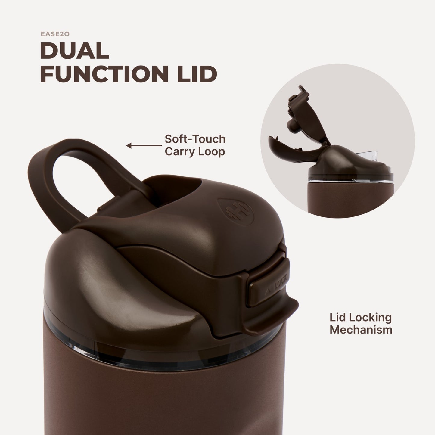 HydroJug | Ease2o 40oz - Chestnut