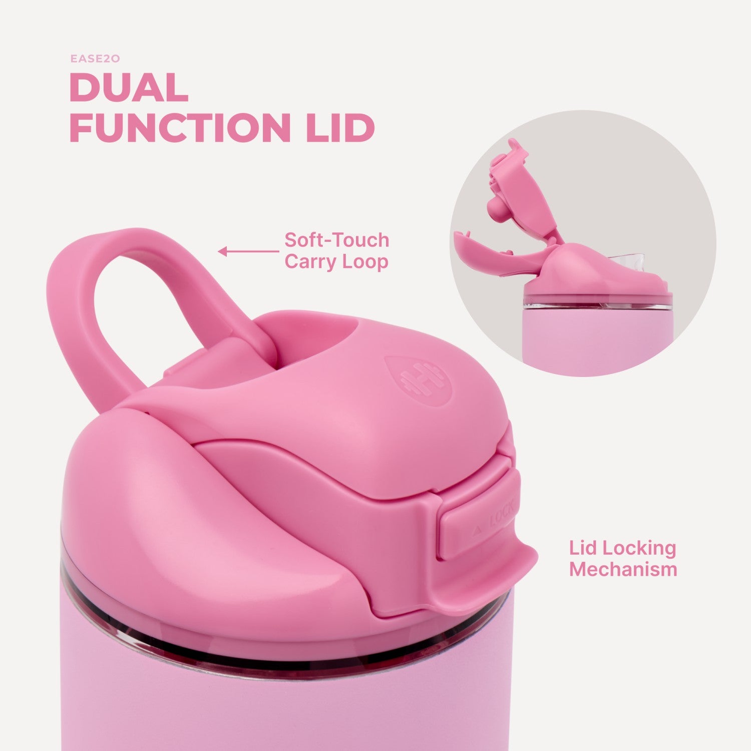 HydroJug | Ease2o 40oz - Petal