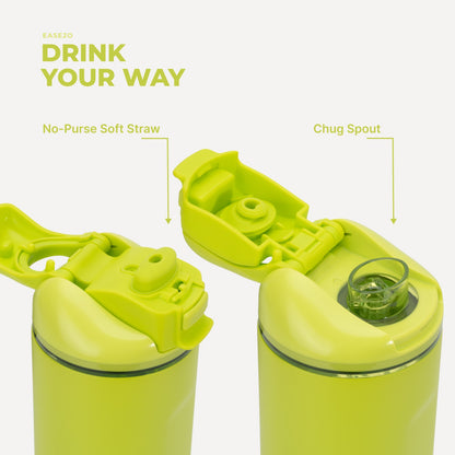 HydroJug | Ease2o 32oz - Compact Water Bottle with Straw & Chug Spout – Lemon Lime