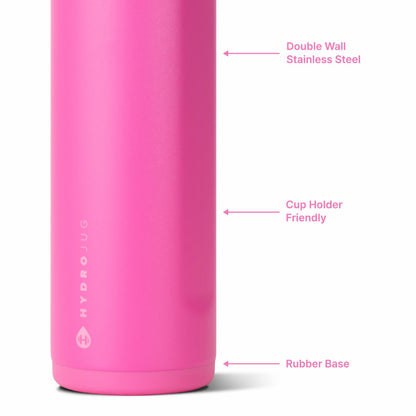 HydroJug | Ease2o 24oz - 2-in-1 Water Bottle with Soft Straw & Chug Spout – Razzle