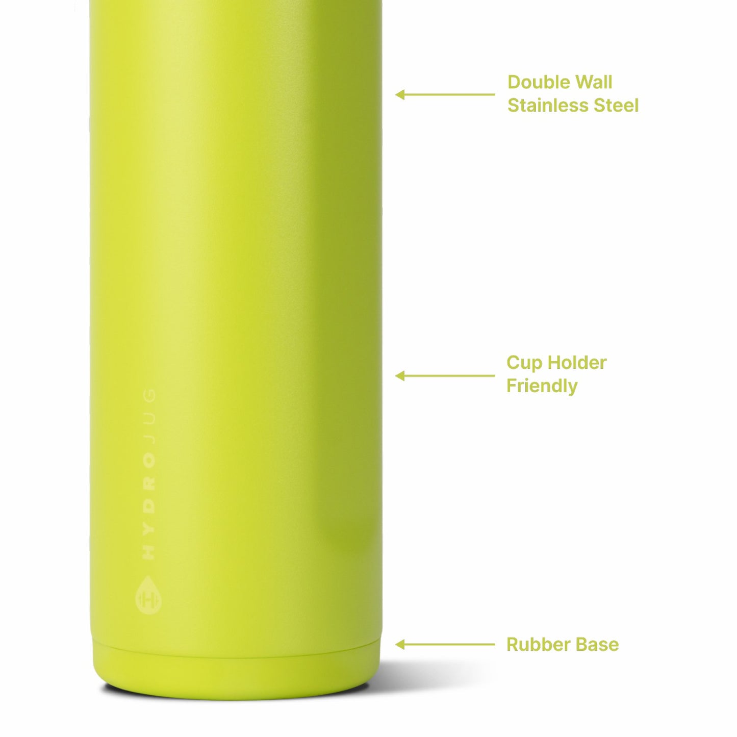 HydroJug | Ease2o 24oz - 2-in-1 Water Bottle with Soft Straw & Chug Spout – Lemon Lime