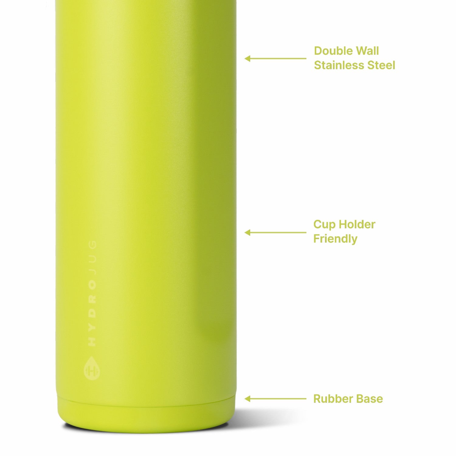 HydroJug | Ease2o 24oz - 2-in-1 Water Bottle with Soft Straw & Chug Spout – Lemon Lime