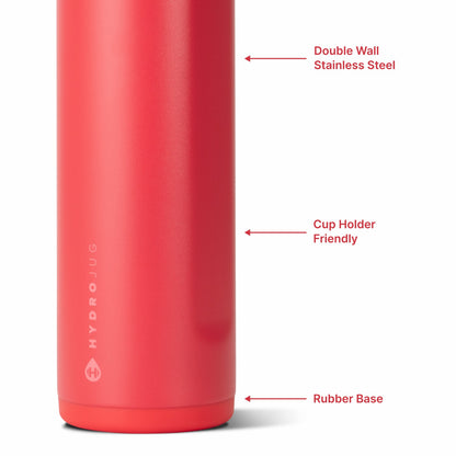 HydroJug | Ease2o 24oz - 2-in-1 Water Bottle with Soft Straw & Chug Spout – Fruit Punch
