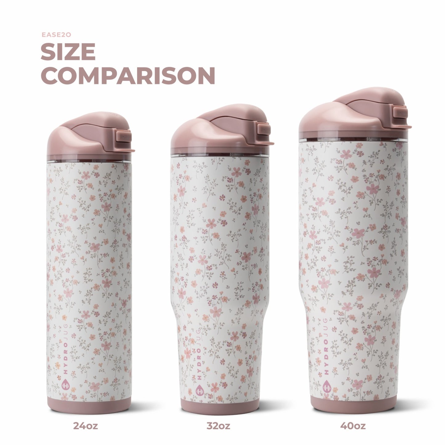 HydroJug | Ease2o 32oz - Compact Water Bottle with Straw & Chug Spout – Magnolia