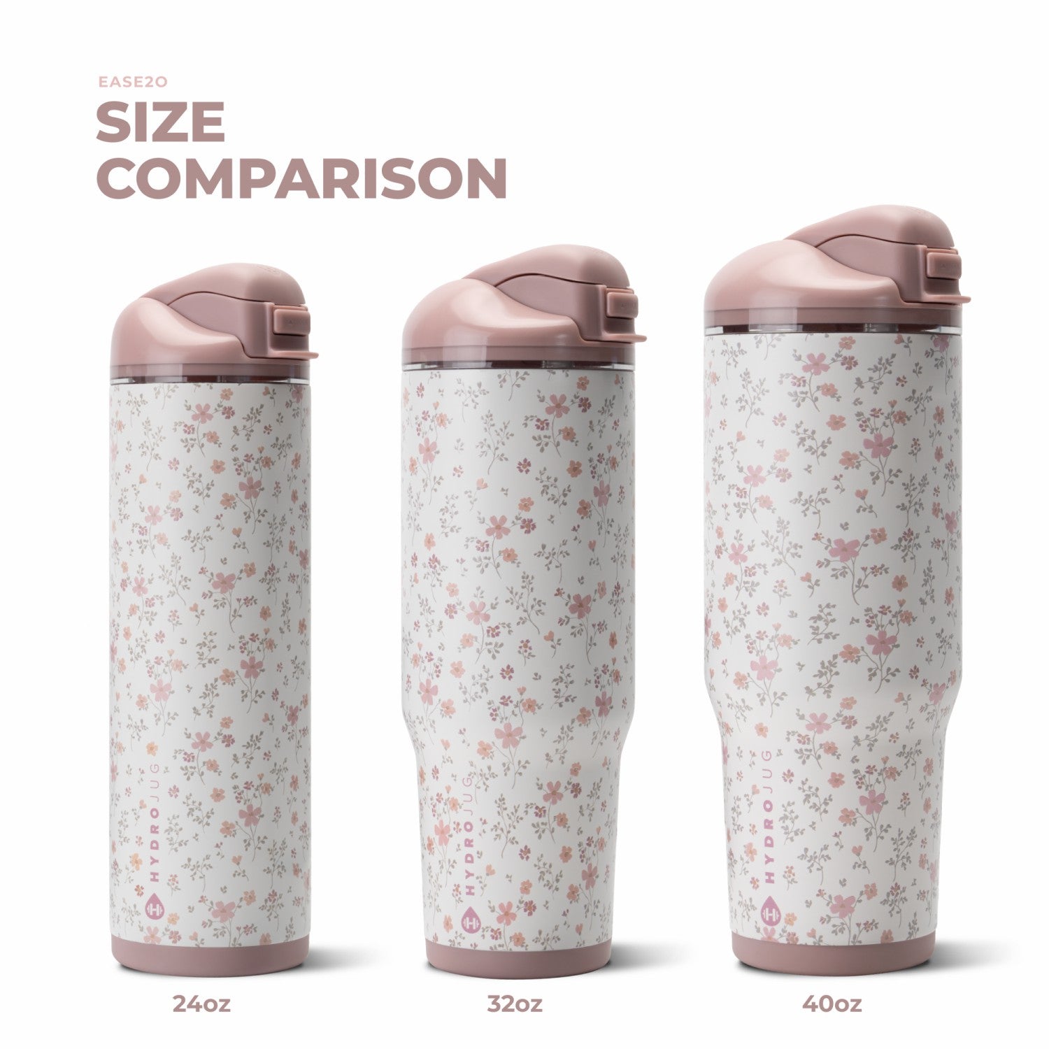 HydroJug | Ease2o 32oz - Compact Water Bottle with Straw & Chug Spout – Magnolia