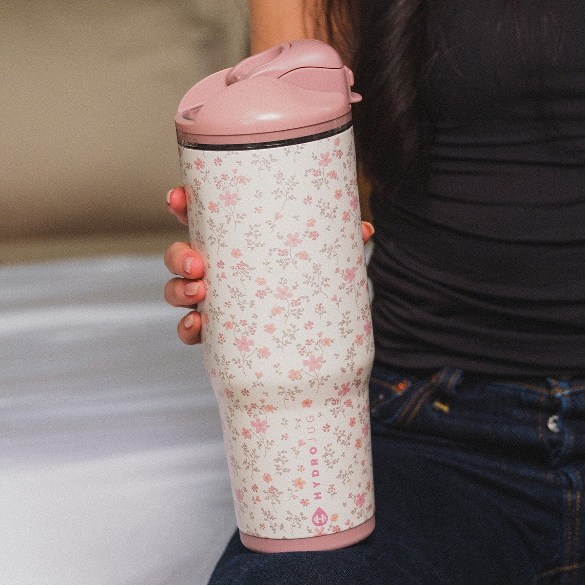 HydroJug | Ease2o 40oz - Dual-Function Water Bottle with Straw & Chug Spout – Magnolia