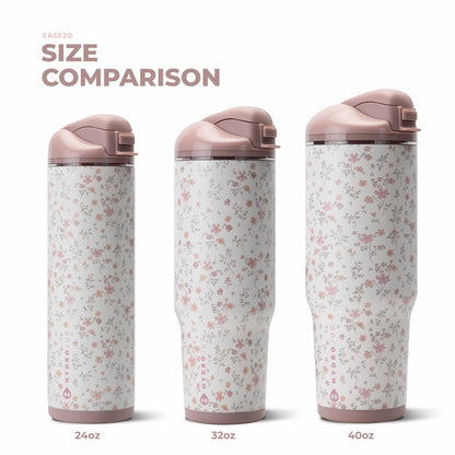 HydroJug | Ease2o 40oz - Dual-Function Water Bottle with Straw & Chug Spout – Magnolia